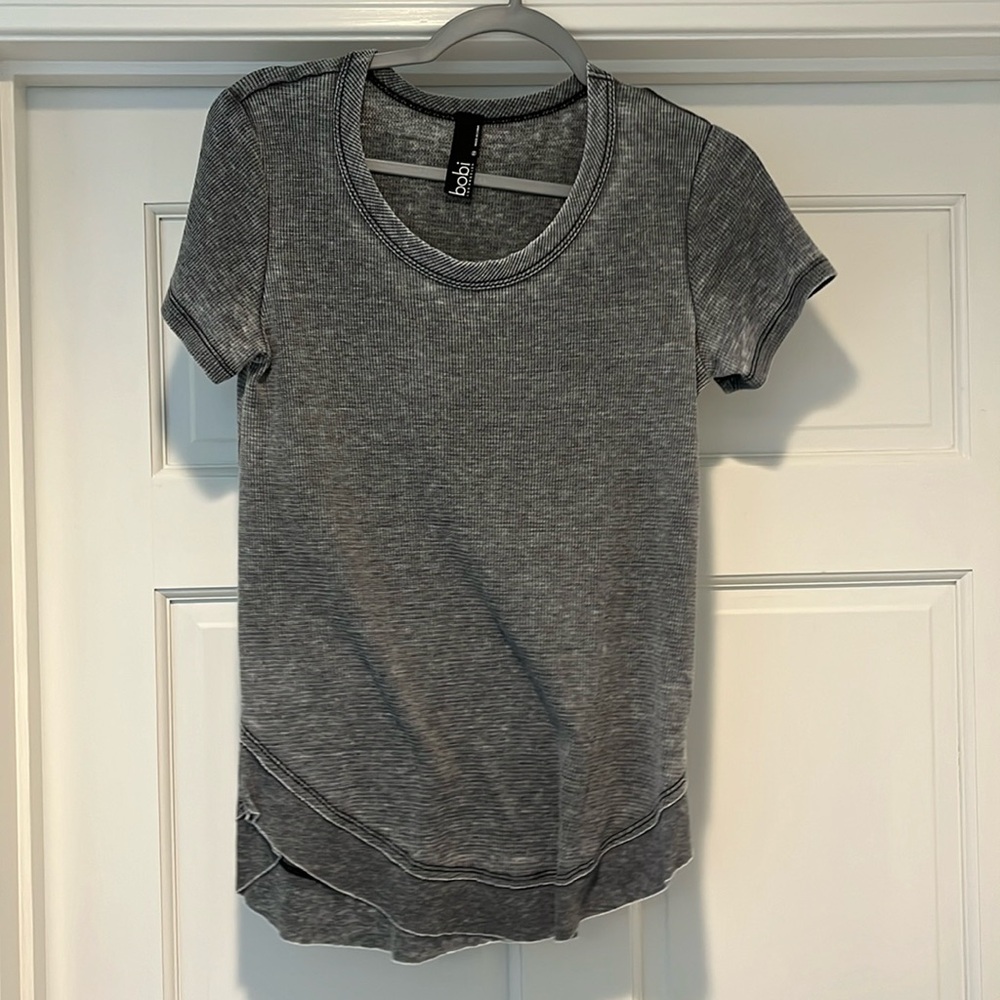 scoop washed waffle tee